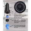 imageHibbent Stainless Steels Pull Down Kitchen Faucet Head Replacement 3 Function Sink Faucet Sprayer Head with 15 Adapters Compatible with Moen American Standard Delta Kohler Faucets ChromeOil Rubbed Bronze