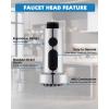 imageHibbent Stainless Steels Pull Down Kitchen Faucet Head Replacement 3 Function Sink Faucet Sprayer Head with 15 Adapters Compatible with Moen American Standard Delta Kohler Faucets ChromeChrome