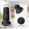 imageHibbent Stainless Steels Pull Down Kitchen Faucet Head Replacement 3 Function Sink Faucet Sprayer Head with 15 Adapters Compatible with Moen American Standard Delta Kohler Faucets ChromeOil Rubbed Bronze