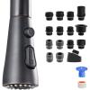imageHibbent Metal Pull Down Spray Head for Kitchen Faucet Kitchen Sink Spray Nozzle with 15 Adapters Faucet Head Replacement Compatible with Moen American Standard Delta Kohler Faucet Brushed NickelOil Rubbed Bronze