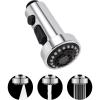 imageHibbent Stainless Steels Pull Down Kitchen Faucet Head Replacement 3 Function Sink Faucet Sprayer Head with 15 Adapters Compatible with Moen American Standard Delta Kohler Faucets ChromeChrome