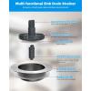 imageHibbent Upgraded 3 in 1 Kitchen Sink Drain Strainer and Stopper Combo Stainless Steel Metal Pop Up Sink Stopper AntiClogging Basket with Foldable Handle for US Standard 312 Inch DrainSUS304 Drain Part with 3 Strainers