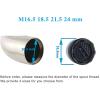 imageHibbent 12 Pcs Faucet Aerator for Cache Aerators with 6 Pcs Cache Faucet Aerator Key Removal Wrench Tool Cache Aerators Replacement Inserts for Sink M165 185 215 24 mm Tap Aerators Flow Restrictor