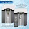 imageHibbent 2 Pack 3 in 1 Bathroom Sink Drain Strainer Universal Pop Up Stopper with Removable Stainless Steel Filter Basket Hair Catcher Sink Plug for 11236 Basin Brass Bullet Core ChromeOilrubbed Bronze