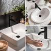 imageHibbent 2 Pack 3 in 1 Bathroom Sink Drain Strainer Universal Pop Up Stopper with Removable Stainless Steel Filter Basket Hair Catcher Sink Plug for 11236 Basin Brass Bullet Core ChromeOilrubbed Bronze