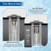 imageHibbent 2 Pack 3 in 1 Bathroom Sink Drain Strainer Universal Pop Up Stopper with Removable Stainless Steel Filter Basket Hair Catcher Sink Plug for 11236 Basin Brass Bullet Core ChromeMatte Black