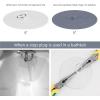 imageHibbent 2 Pack Bath Tub Stopper Flat Suction Sink Stopper Rubber Silicone Shower Drain Bath Plug Stopper for Kitchen Bathroom and Laundry Sink WhiteGreyWhitegrey