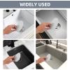 imageHibbent 2 Pack Bath Tub Stopper Flat Suction Sink Stopper Rubber Silicone Shower Drain Bath Plug Stopper for Kitchen Bathroom and Laundry Sink WhiteGreyWhitegrey