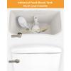 imageHibbent 2 Pack Universal Metal Front Mount Toilet Handle Tank Flush Lever Replacement with 2 Pieces Stainless Steel Flapper Chains for Most Toilets Chrome FinishBrushed Nickel