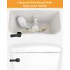 imageHibbent 2 Pack Universal Metal Front Mount Toilet Handle Tank Flush Lever Replacement with 2 Pieces Stainless Steel Flapper Chains for Most Toilets Chrome FinishOil Rubbed Bronze