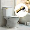 imageHibbent 2 Pack Universal Metal Front Mount Toilet Handle Tank Flush Lever Replacement with 2 Pieces Stainless Steel Flapper Chains for Most Toilets Chrome FinishBrushed Gold