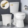 imageHibbent 2 Pack Universal Metal Front Mount Toilet Handle Tank Flush Lever Replacement with 2 Pieces Stainless Steel Flapper Chains for Most Toilets Chrome FinishBrushed Gold