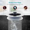imageHibbent 3 in 1 Kitchen Sink Drain Strainer Stainless Steel Wrapped Shell Drain Stopper Combo Pop Up Sink Stopper AntiClogging Basket Strainer with Foldable Handle for US Standard 312quot DrainClassic Flat Round Handle with 3 Strainer