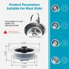 imageHibbent 3 in 1 Kitchen Sink Drain Strainer Stainless Steel Wrapped Shell Drain Stopper Combo Pop Up Sink Stopper AntiClogging Basket Strainer with Foldable Handle for US Standard 312quot DrainClassic Flat Round Handle with 1 Strainer