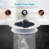 imageHibbent 3 in 1 Kitchen Sink Drain Strainer Stainless Steel Wrapped Shell Drain Stopper Combo Pop Up Sink Stopper AntiClogging Basket Strainer with Foldable Handle for US Standard 312quot DrainUpgraded Foldable Handle with 1 Strainer