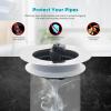 imageHibbent 3 in 1 Kitchen Sink Drain Strainer Stainless Steel Wrapped Shell Drain Stopper Combo Pop Up Sink Stopper AntiClogging Basket Strainer with Foldable Handle for US Standard 312quot DrainFoldable Handle with 1 Strainer