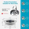 imageHibbent 3 in 1 Kitchen Sink Drain Strainer Stainless Steel Wrapped Shell Drain Stopper Combo Pop Up Sink Stopper AntiClogging Basket Strainer with Foldable Handle for US Standard 312quot DrainFoldable Handle with 1 SUS304 Strainer