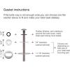 imageHibbent 6 Pack Universal Toilet Seat Hinges Screw  Blind Hole Fixings Expanding Rubber Top Fix Nuts for Top Mounting  3 Pairs With Two Expandable Ball6 Pack