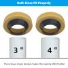 imageHibbent Toilet Wax Ring Thick Toilet Bowl Wax Ring Gasket for Toilet Bowl Polyethylene Flange Gas Odor and Watertight Seal Fits 3inch and 4inch Waste Line2 PACK