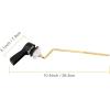 imageHibbent Universal Metal Front Mount Toilet Handle Replacement Kit Brass Toilet Flush Tank Lever with Stainless Steel Flapper Chains for Most Toilets ChromeMatte Black
