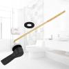 imageHibbent Universal Metal Front Mount Toilet Handle Replacement Kit Brass Toilet Flush Tank Lever with Stainless Steel Flapper Chains for Most Toilets ChromeOil Rubbed Bronze