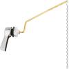 imageHibbent Universal Metal Front Mount Toilet Handle Replacement Kit Brass Toilet Flush Tank Lever with Stainless Steel Flapper Chains for Most Toilets ChromeChrome