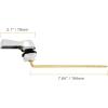 imageHibbent Universal Metal Front Mount Toilet Handle Replacement Kit Brass Toilet Flush Tank Lever with Stainless Steel Flapper Chains for Most Toilets ChromeChrome