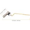 imageHibbent Universal Metal Front Mount Toilet Handle Replacement Kit Brass Toilet Flush Tank Lever with Stainless Steel Flapper Chains for Most Toilets ChromeBrushed Nickel