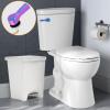 imageHibbent Universal Metal Front Mount Toilet Handle Replacement Kit Brass Toilet Flush Tank Lever with Stainless Steel Flapper Chains for Most Toilets ChromeRainbow