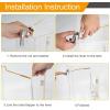 imageHibbent Universal Metal Front Mount Toilet Handle Replacement Kit Brass Toilet Flush Tank Lever with Stainless Steel Flapper Chains for Most Toilets ChromeChrome