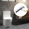 imageHibbent Universal Metal Front Mount Toilet Handle Replacement Kit Brass Toilet Flush Tank Lever with Stainless Steel Flapper Chains for Most Toilets ChromeChrome
