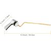 imageHibbent Universal Metal Front Mount Toilet Handle Replacement Kit Brass Toilet Flush Tank Lever with Stainless Steel Flapper Chains for Most Toilets ChromeChrome