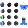 imageHibbent 12 Pcs Faucet Aerator for Cache Aerators with 6 Pcs Cache Faucet Aerator Key Removal Wrench Tool Cache Aerators Replacement Inserts for Sink M165 185 215 24 mm Tap Aerators Flow Restrictor
