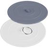 imageHibbent 2 Pack Bath Tub Stopper Flat Suction Sink Stopper Rubber Silicone Shower Drain Bath Plug Stopper for Kitchen Bathroom and Laundry Sink WhiteGreyWhitegrey