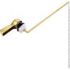 imageHibbent Universal Metal Front Mount Toilet Handle Replacement Kit Brass Toilet Flush Tank Lever with Stainless Steel Flapper Chains for Most Toilets ChromeBrushed Gold