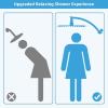 imageHibbent All Metal 16 Shower Head Extension Arm Solid Brass Flexible Height ampamp Angle Adjustable Shower Arm Extender with Lock Joint Universal Connection Stainless Steel Pipe Height Extending ChromeOil Rubbed Bronze