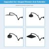 imageHibbent All Metal 16 Shower Head Extension Arm Solid Brass Flexible Height ampamp Angle Adjustable Shower Arm Extender with Lock Joint Universal Connection Stainless Steel Pipe Height Extending ChromeMatte Black