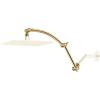 imageHibbent All Metal 16 Shower Head Extension Arm Solid Brass Flexible Height ampamp Angle Adjustable Shower Arm Extender with Lock Joint Universal Connection Stainless Steel Pipe Height Extending ChromeBrushed Brass