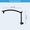 imageHibbent All Metal 16 Shower Head Extension Arm Solid Brass Flexible Height ampamp Angle Adjustable Shower Arm Extender with Lock Joint Universal Connection Stainless Steel Pipe Height Extending ChromeOil Rubbed Bronze
