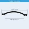 imageHibbent All Metal 16 Shower Head Extension Arm Solid Brass Flexible Height ampamp Angle Adjustable Shower Arm Extender with Lock Joint Universal Connection Stainless Steel Pipe Height Extending ChromeMatte Black