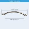 imageHibbent All Metal 16 Shower Head Extension Arm Solid Brass Flexible Height ampamp Angle Adjustable Shower Arm Extender with Lock Joint Universal Connection Stainless Steel Pipe Height Extending ChromeBrushed Nickel