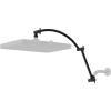 imageHibbent All Metal 16 Shower Head Extension Arm Solid Brass Flexible Height ampamp Angle Adjustable Shower Arm Extender with Lock Joint Universal Connection Stainless Steel Pipe Height Extending ChromeMatte Black