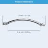 imageHibbent All Metal 16 Shower Head Extension Arm Solid Brass Flexible Height ampamp Angle Adjustable Shower Arm Extender with Lock Joint Universal Connection Stainless Steel Pipe Height Extending ChromeChrome