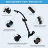 imageHibbent All Metal 16 Shower Head Extension Arm Solid Brass Flexible Height ampamp Angle Adjustable Shower Arm Extender with Lock Joint Universal Connection Stainless Steel Pipe Height Extending ChromeOil Rubbed Bronze