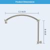 imageHibbent All Metal 16 Shower Head Extension Arm Solid Brass Flexible Height ampamp Angle Adjustable Shower Arm Extender with Lock Joint Universal Connection Stainless Steel Pipe Height Extending ChromeBrushed Nickel