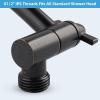 imageHibbent All Metal 16 Shower Head Extension Arm Solid Brass Flexible Height ampamp Angle Adjustable Shower Arm Extender with Lock Joint Universal Connection Stainless Steel Pipe Height Extending ChromeOil Rubbed Bronze