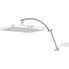 imageHibbent All Metal 16 Shower Head Extension Arm Solid Brass Flexible Height ampamp Angle Adjustable Shower Arm Extender with Lock Joint Universal Connection Stainless Steel Pipe Height Extending ChromeChrome
