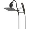 imageHibbent All Metal Shower Head 10 High Pressure Rainfall Shower Head Showerhead Combo Handheld Shower Wand 12 Adjustable Curved Shower Extension Arm 71 Hose Shower Head Holder ChromeOil Rubbed Bronze