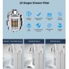 imageHibbent All Metal Shower Head 10 High Pressure Rainfall Shower Head Showerhead Combo Handheld Shower Wand 12 Adjustable Curved Shower Extension Arm 71 Hose Shower Head Holder ChromeSilver