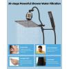 imageHibbent All Metal Shower Head 10 High Pressure Rainfall Shower Head Showerhead Combo Handheld Shower Wand 12 Adjustable Curved Shower Extension Arm 71 Hose Shower Head Holder ChromeOil Rubbed Bronze